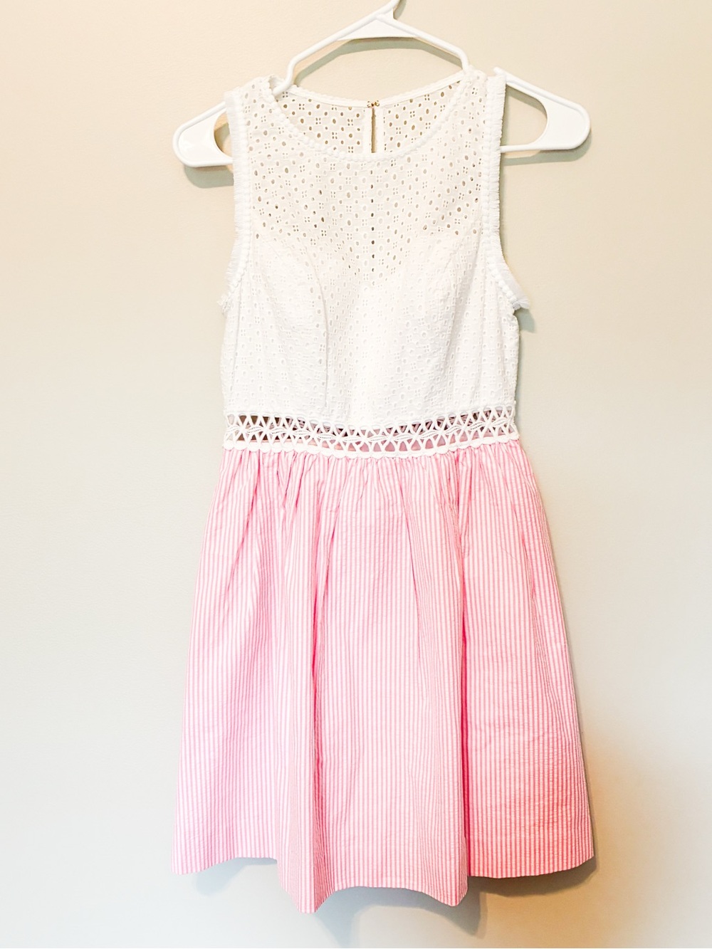 Lilly Pulitzer Alivia Dress Havana Pink Seersucker